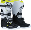 Moose Racing Youth Tech 7S Boots - Black/White/Yellow - Us 4 0215024-125-4