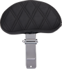Drag Specialties Ez Glide Ii Backrest - Small - Vinyl - Double Diamond Black Stitch