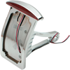 Drag Specialties Side Mount Taillight/License Plate Mount - Curved Vertical - Half-Moon