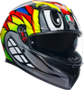 K3 Helmet - Birdy 2.0 - Gray/Yellow/Red - Large 2118381004012L