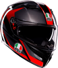 K3 Helmet - Striga - Black/Gray/Red - Medium 2118381004-018-M