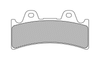Drag Specialties Organic Brake Pads - 6 Piston Caliper