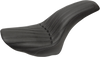 Saddlemen Knuckle 2-Up Seat - Ribbed - Black 806-23-047K