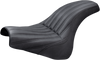 Saddlemen Knuckle 2-Up Seat - Ribbed - Black 818-28-047K