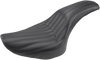 Saddlemen Knuckle 2-Up Seat - Ribbed - Black 806-12-047K