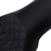 Saddlemen Profiler Seat - Front Lattice/Rear Smooth - Black 806-04-149