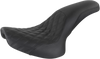 Saddlemen Profiler Seat - Front Lattice/Rear Smooth - Black - Softail 800-01-149