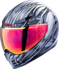Icon Helmet Domain Nouveau Silver Xs
