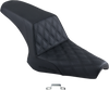 Saddlemen Step-Up Seat - Front Lattice Stitch - Black - Bolt '13-'20 Y13-16-172