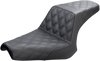 Saddlemen Step-Up Seat - Full Lattice Stitch - Black - Bolt '13-'20 Y13-16-175