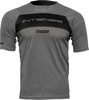 Thor Intense Assist Dart Short-Sleeve Jersey - Gray/Black - Small