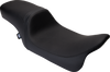 Drag Specialties Predator 2-Up Seat - Vinyl - Black - Smooth - W/O Backrest - Flh '08-'23