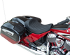 Drag Specialties Solo Seat - Double Diamond - Black Stitching - Indian '14-22