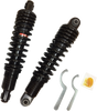 Drag Specialties Shocks Premium Ride-Height Adjustable Shocks - Black - Heavy Duty - 13"