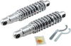 Drag Specialties Shocks Premium Ride-Height Adjustable Shocks - Chrome - Heavy Duty - 12"