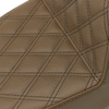Saddlemen Step-Up Seat - Full Lattice Stitch - Brown - Dyna 891-04-175Br