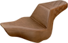 Saddlemen Step-Up Seat - Rear Lattice Stitch - Brown - Fxsb 813-27-173Br
