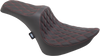 Drag Specialties Predator Iii Seat - Double Diamond - Red Stitching - Fxst/Flst '84-'99