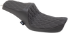 Drag Specialties Predator Iii Seat - Double Diamond - Silver Stitching - Fxd '96-'03