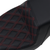 Saddlemen Step-Up Seat - Front Lattice Stitch/With Red Stitching - Black - Xl 807-11-172Rd