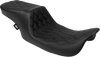 Drag Specialties Seats Predator 2-Up Seat - Vinyl - Double Diamond - Black Stitching- W/O Backrest - Fl '97-'07