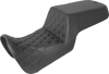 Saddlemen Step-Up Seat - Front Lattice Stitch/Rear Smooth - Black - Pan America '21-'23 821-34-172