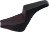 Saddlemen Step-Up Seat - Front Lattice Stitch/With Red Stitching - Black 818-30-172Rd