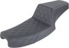 Saddlemen Step-Up Seat - Front Lattice Stitch - Black - Dyna 891-04-172