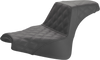 Saddlemen Step-Up Seat - Full Lattice Stitch - Black 818-28-175