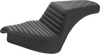 Saddlemen Step-Up Seat - Front Tuck-N'-Roll/Rear Lattice Stitch - Black - Chief I21-04-176