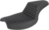 Saddlemen Step-Up Seat - Front Tuck-N-Roll/Rear Lattice Stitch - Black 882-09-176