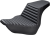 Saddlemen Step-Up Seat - Front Tuck-N-Roll - Black 818-29-171