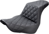 Saddlemen Step-Up Seat - Full Lattice Stitch - Black 818-29-175