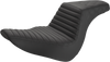 Saddlemen Step-Up Seat - Front Tuck-N-Roll/Rear Lattice Stitch - Black 818-29-176