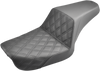 Saddlemen Step-Up Seat - Front Lattice Stitch - Black - Dyna 804-04-172