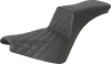 Saddlemen Step-Up Seat - Front Lattice Stitch - Black 818-30-192