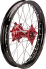 Moose Racing Wheel Assembly - Sx-1 - Complete - Rear - Black Wheel/Red Hub - 18X2.15 Br-215-18Bkrd
