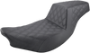 Saddlemen Step-Up Seat - Full Lattice Stitch - Black - Indian I14-07-175