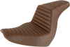 Saddlemen Step-Up Seat - Front Tuck-N-Roll/Rear Lattice Stitch - Brown 818-29-176Br