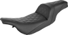 Saddlemen Slim Seat - Black - Lattice Stitch - '99-'07 Flht/Fltr 897-07-162