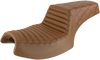 Saddlemen Step-Up Seat - Front Tuck-N'-Roll/Rear Lattice Stitch - Brown - Challenger I20-06-176Br