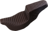 Saddlemen Step-Up Seat - Front Tuck-N-Roll/Rear Lattice Stitch - Brown - Fl '08-'23 808-07B-176Br