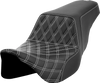Step-Up Seat - Front Lattice Stitch - White Stitch - Flh/Flt '08-'23 808-07B-17206