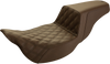 Saddlemen Step-Up Seat - Extended Reach - Front Lattice Stitch - Brown - Fl '08-'23 808-07B-172Brex
