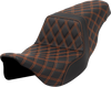 Step-Up Seat - Lattice Stitch - Orange Stitch - Flh/Flt '08-'23 808-07B-17503