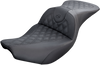 Saddlemen Roadsofa Seat - Without Backrest - Lattice Stitch - Black - Indian '14-'23 I14-07-182