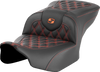 Roadsofa Seat - Without Backrest - Orange Lattice Stitch - Fltr/Flhx '23-'24 823-07-18203