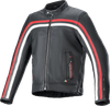 Dyno Leather Jacket - Black/Ruby Red/Ecru - Small 3103924-1316-S