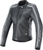 Stella Dyno Leather Jacket - Black Tar Gray/Dark Gray - Medium 3113924-1296-M