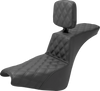 Saddlemen Tour Step-Up Seat - Rider Backrest - Full Lattice Stitch - Fxbb/Fxst '18-'23 818-30-195Br